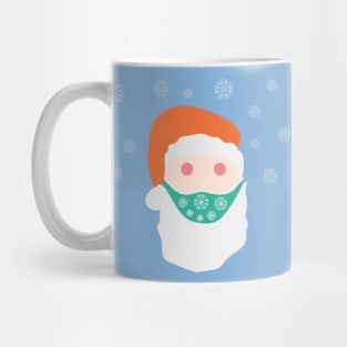 Santa Claus with a medical protective mask Mug